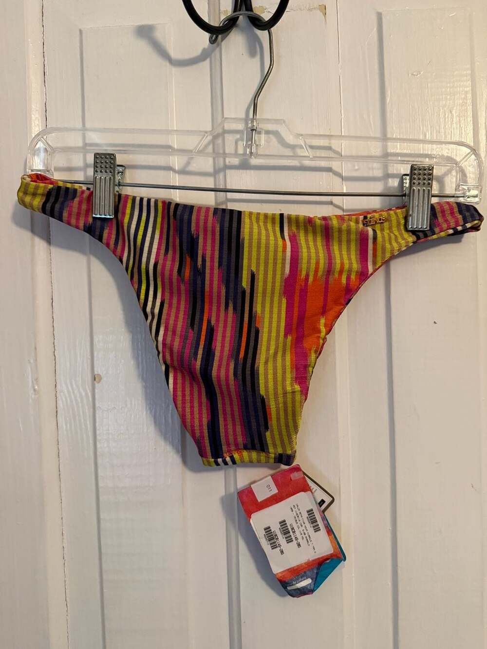 Salinas Miracle Bikini Bottom Size Medium Multi Color Stripe